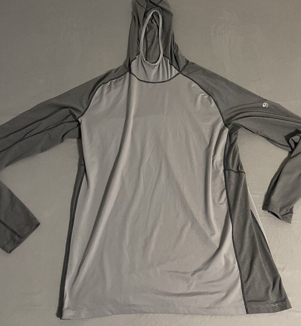 Mountain Hardwear Crater Lake Hoody Mens 2XL Gray Performance Excellent Cond